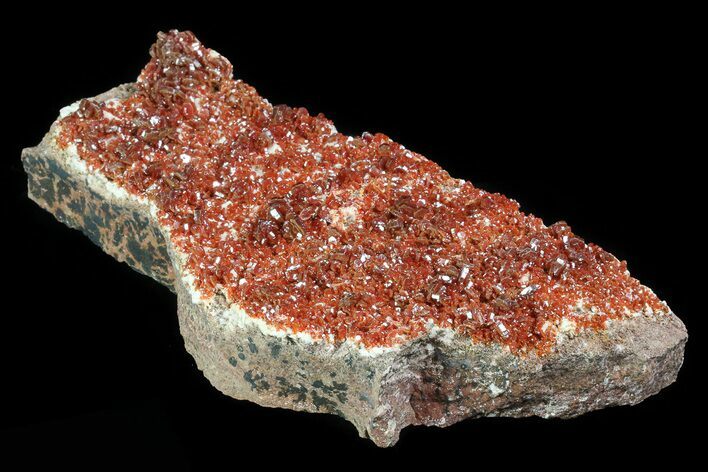 Ruby Red Vanadinite Crystals on Pink Barite - Morocco #82373